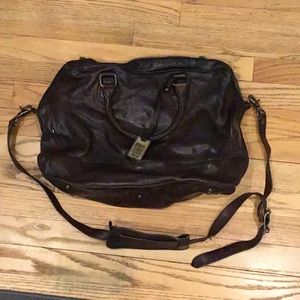 Frye Jamie Slim Work Tote Dark Brown